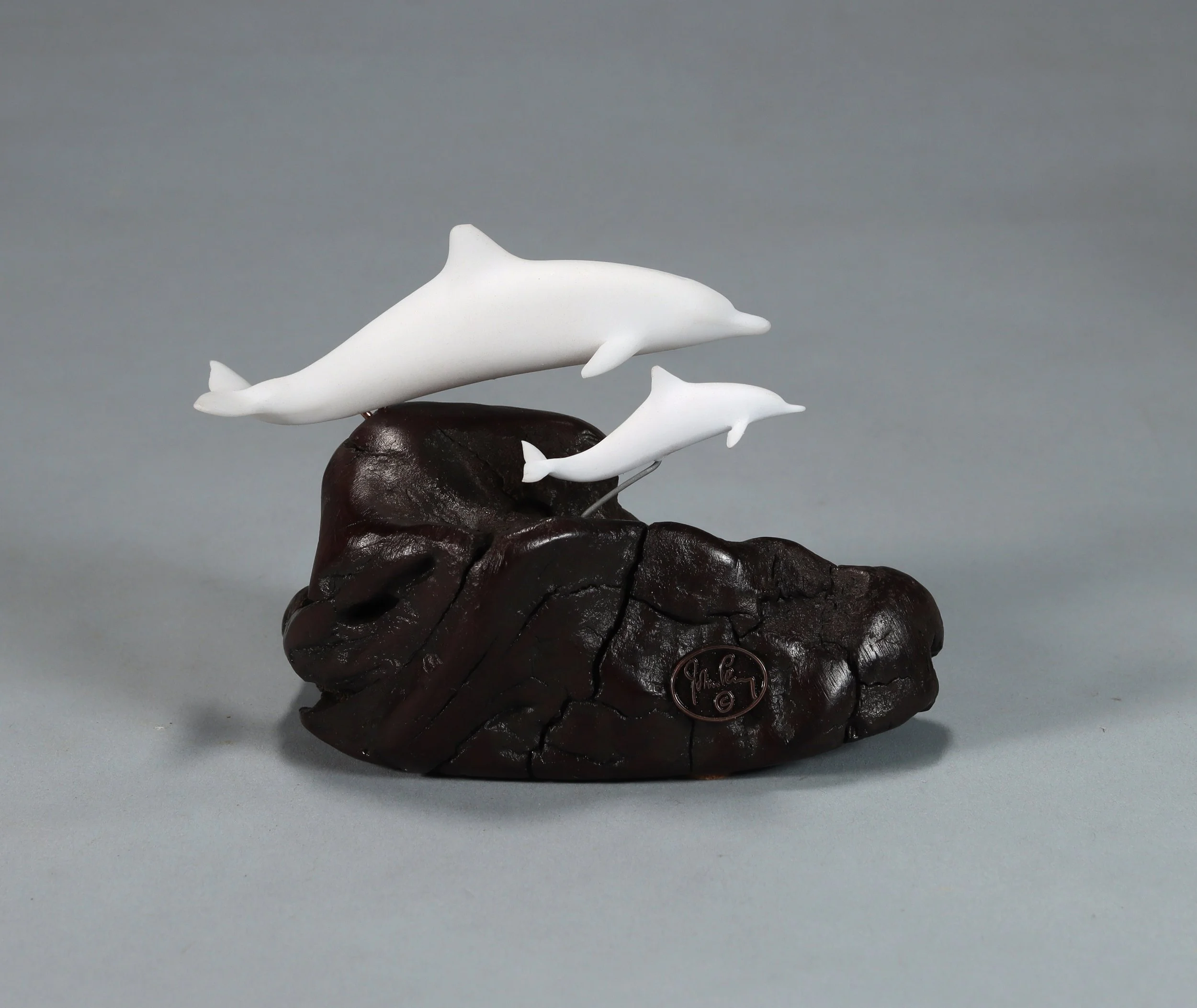 【Phil Vanderlei作ブロンズ彫刻★DOLPHIN IN CORAL】 Phil Vanderlei作ブロンズ彫刻☆DOLPHIN IN CORAL】 彫刻・オブジェ